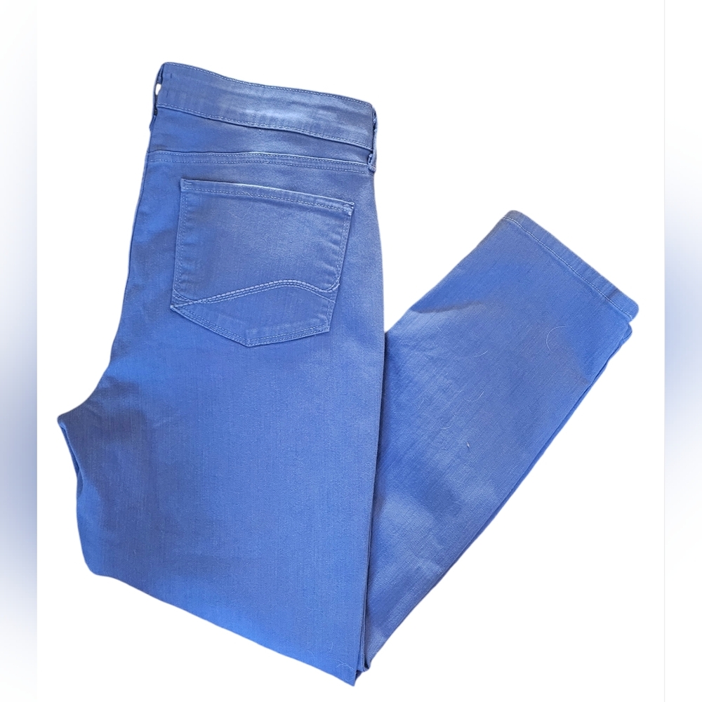 NYDJ Alina Royal Blue Legging Jeans Size 12 Ankle